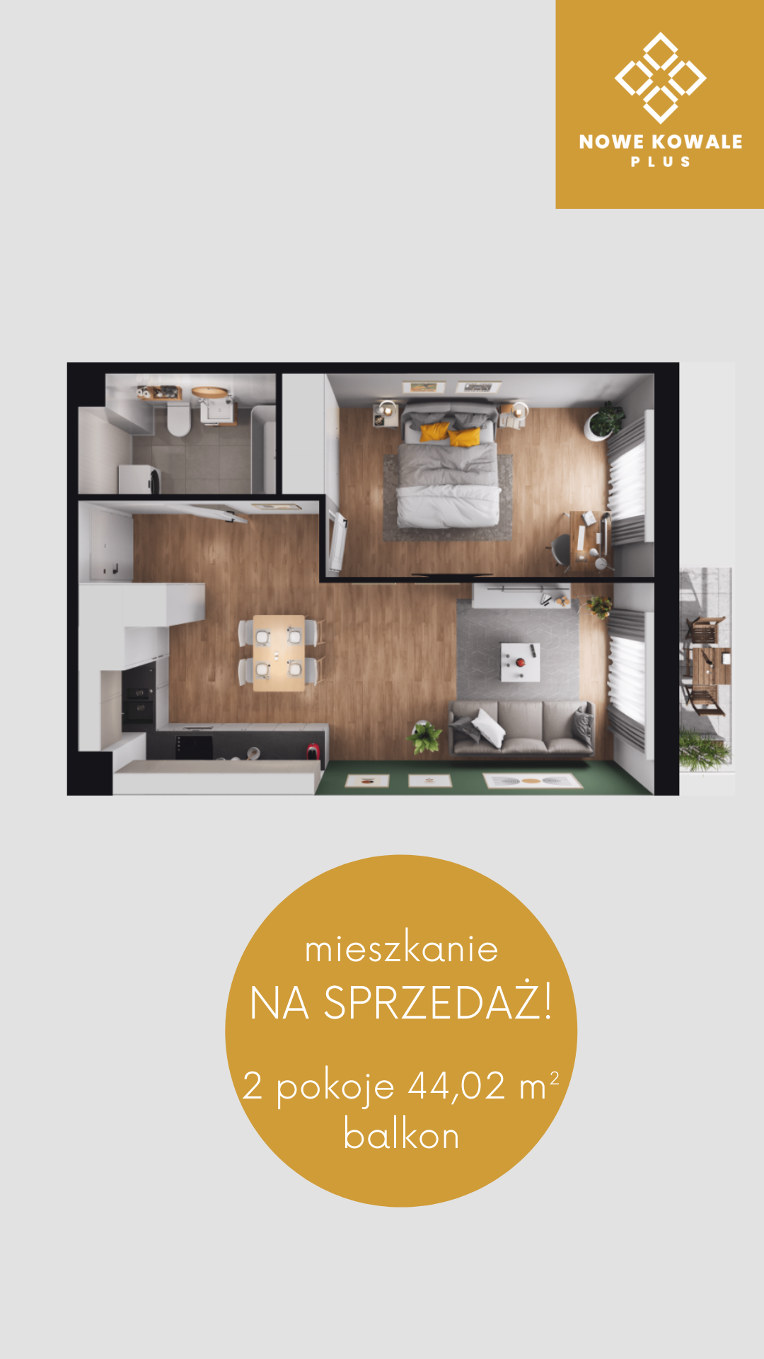 Przykładowe mieszkanie - Nowe Kowale Plus
